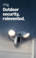 Floodlight Cam Wired Plus, Outdoor home or business security with motion-activated 1080p HD video and floodlights