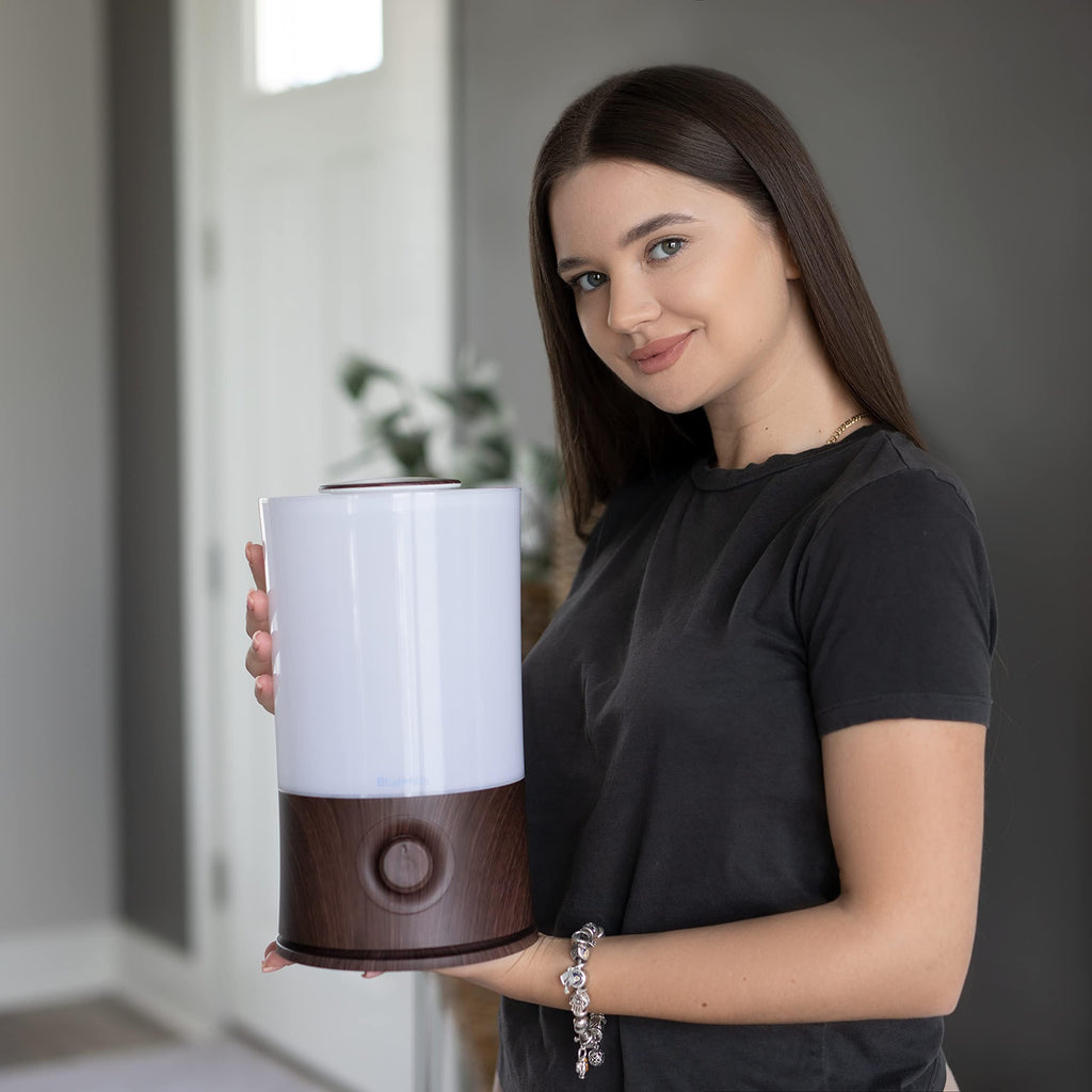 Premium 2000 ML Large Essential Oil Diffuser 2L XL Dark Wood