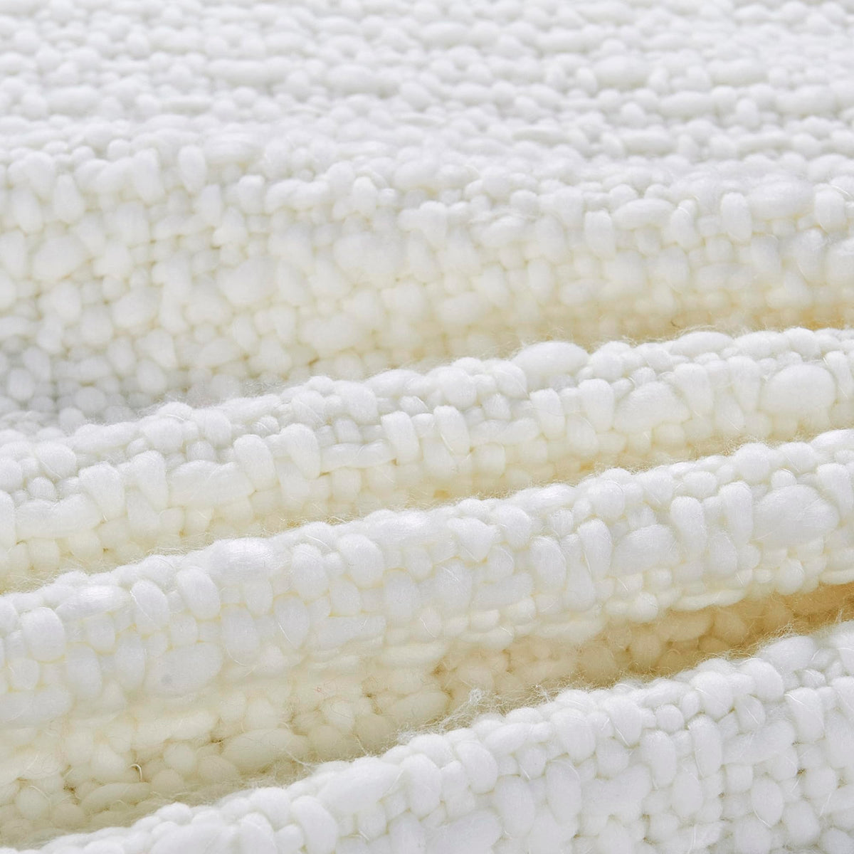 Chunky Knit Throw Blanket with Braided Tassels 50" x 60", Hand Knitted Soft Thick Yarn Basket Weave Boho Farmhouse