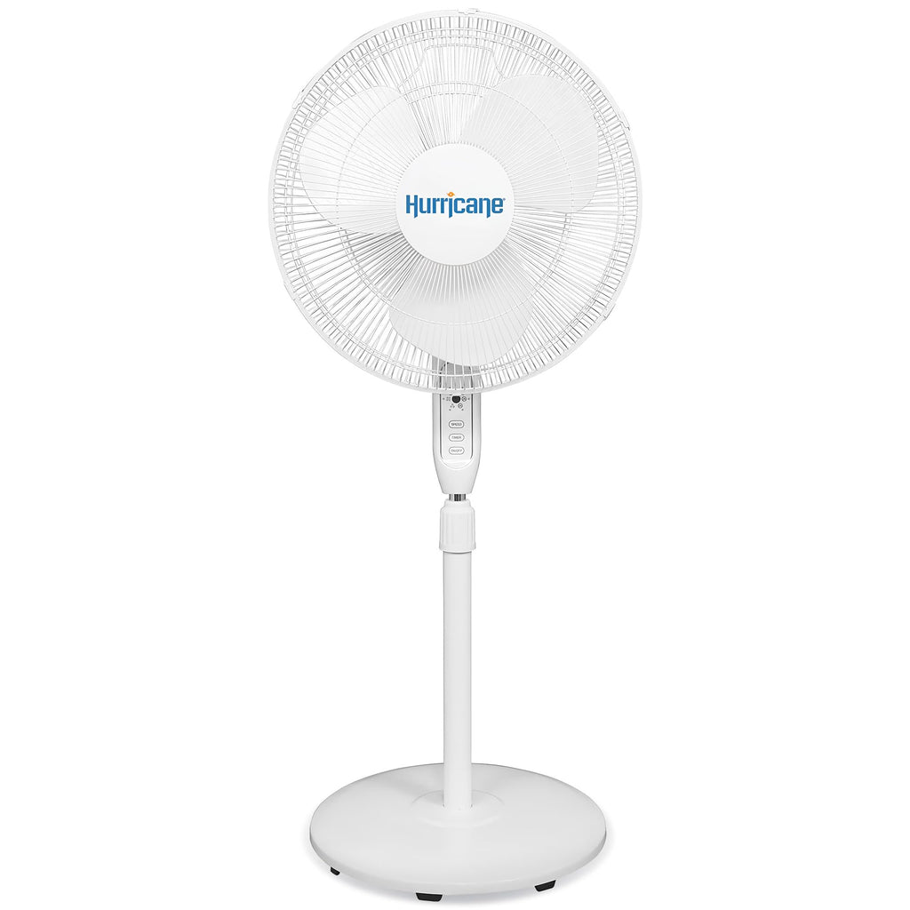 Supreme Oscillating Pedestal Fan w/ Remote , White, 16 in