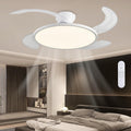 42" Flush Mount Retractable Ceiling Fan with Light & Remote