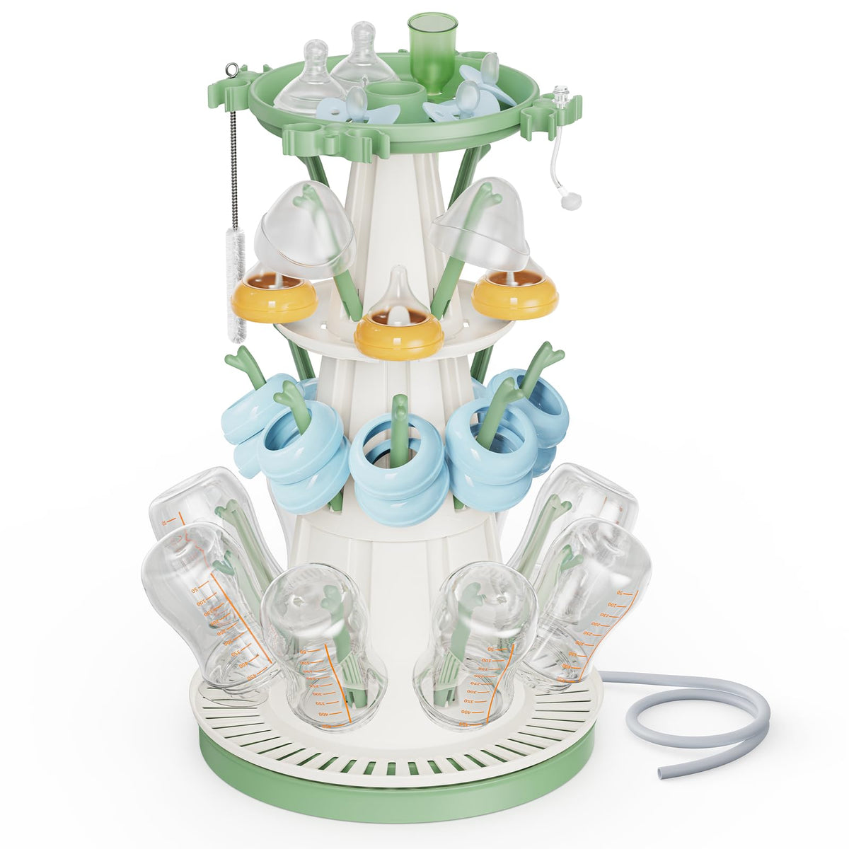 Baby Bottle Drying Rack with 20 Racks, Large Capacity, Fast Drying