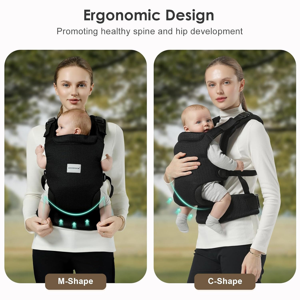 Carrier Newborn to Toddler, Easy Adjustable Toddler Carrier for 7-30lbs, Baby Holder Wrap Carrier, Breathable Mesh