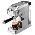 Compact Espresso Machine with Milk Frother and Pressure Gauge, 20 Bar Pump