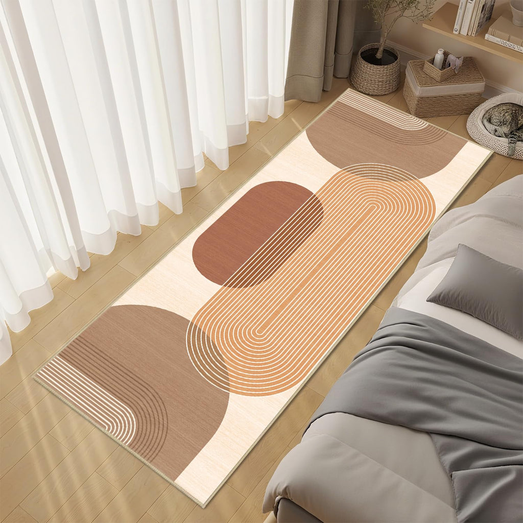 Boho Runner Rug Kitchen Bedroom, Orange