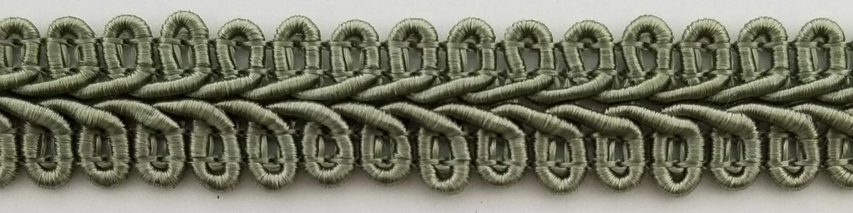 1/2" Chinese French Braid Gimp Trimming - 10 Continuous Yards - Many Colors! (Sage)