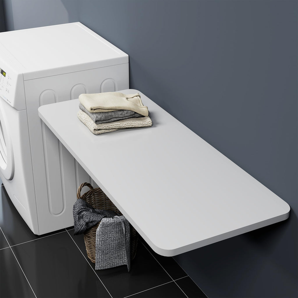 Wall Mounted Folding Table 47.2"L x 19.7"W, White