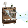 Shoe Storage Cabinet with 2 Flip Drawers and Deodorizer