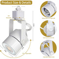 Track Lighting (No Rails) with LED Replaceable GU10 Bulbs White 4 Heads