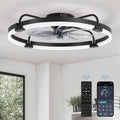 Ceiling Fans with Lights and Remote, 24'' Low Profile Ceiling Fan with Light