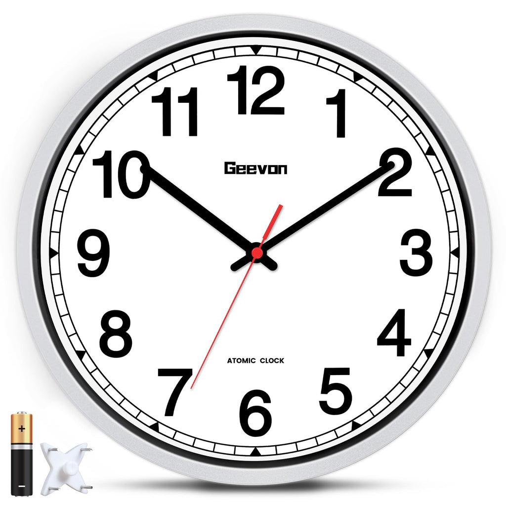 Inspired Nelson Style 16" Atomic Wall Clock Self-Setting Analog Clock with Automatic Time