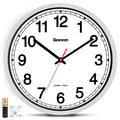 Inspired Nelson Style 16" Atomic Wall Clock Self-Setting Analog Clock with Automatic Time