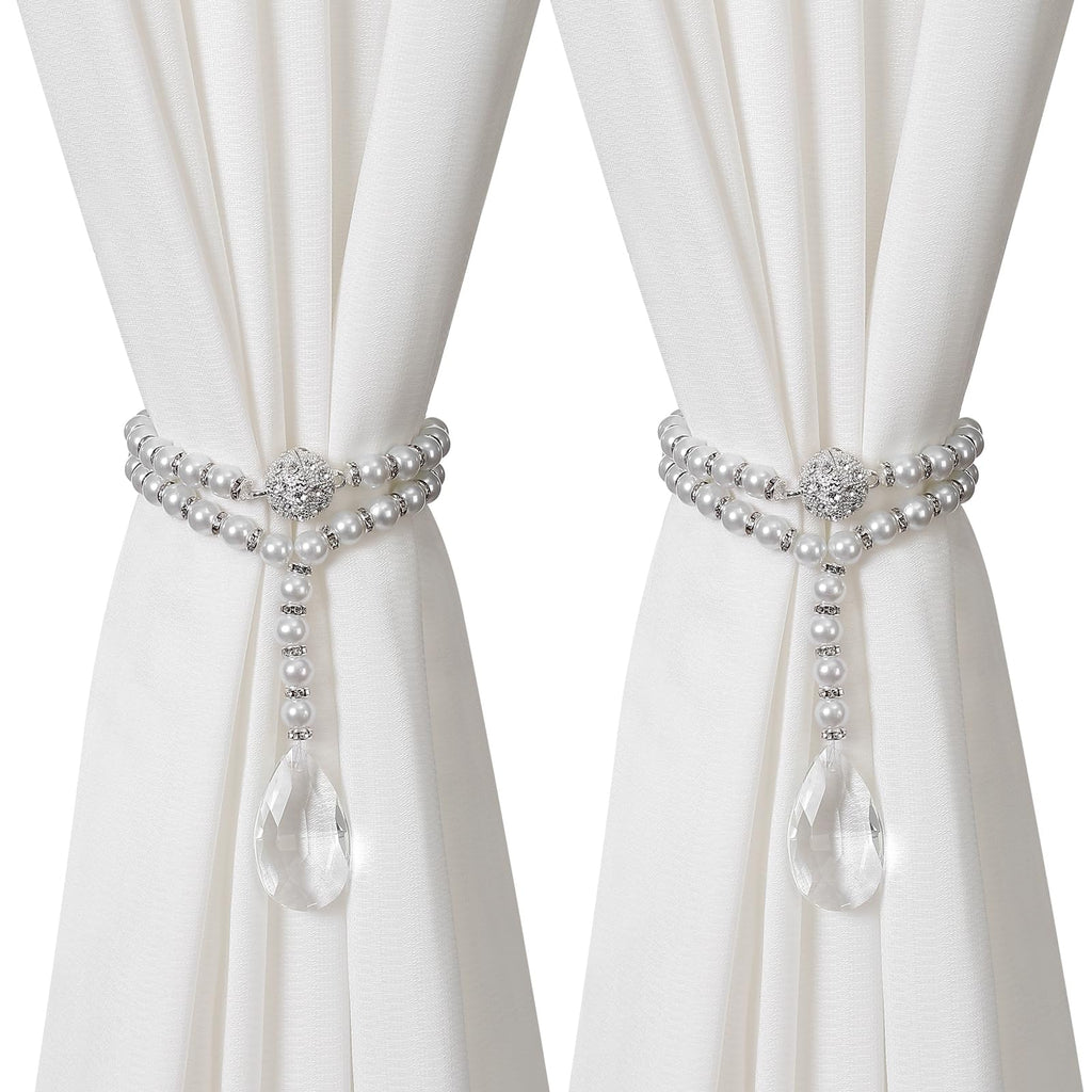 Luxury Pearl Beaded Magnetic Curtain Tieback, Pearl
