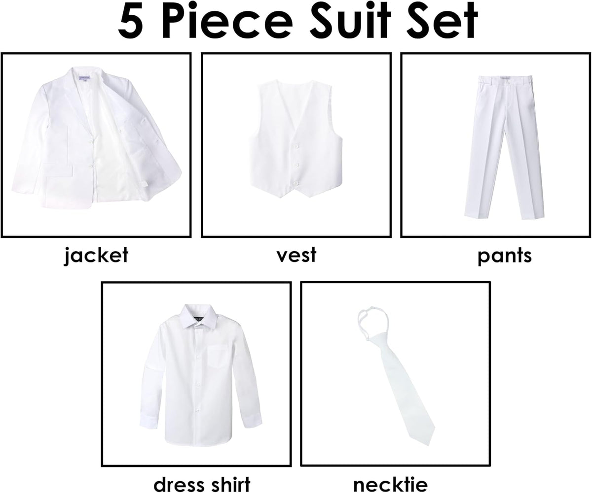 Boys' Modern Fit Suit Set - Wedding and Formal Attire