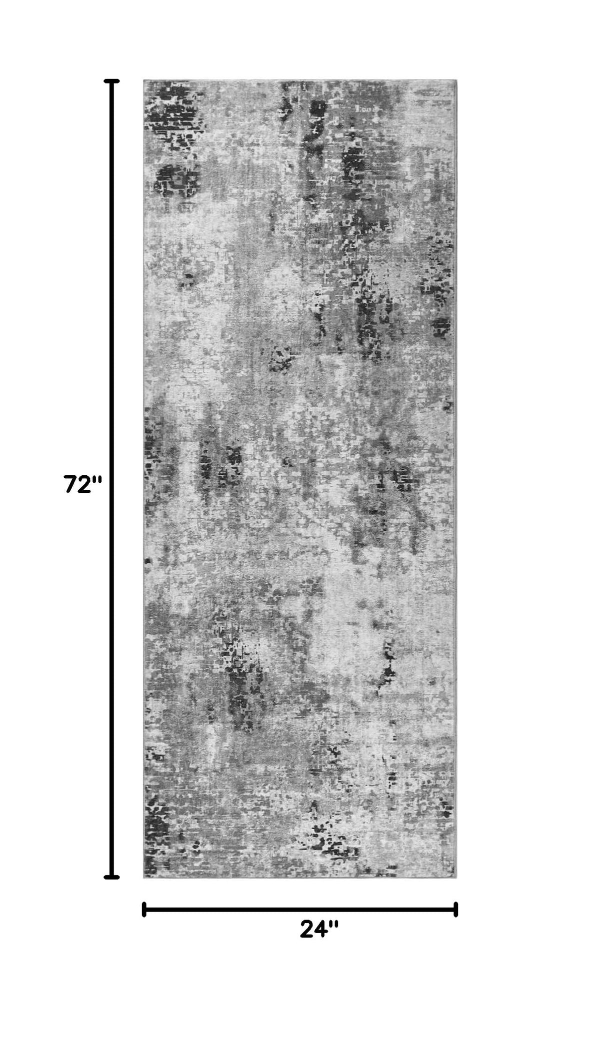 Rug Runners s Kitchen Runner Rug Non Slip Washable Grey Long Runner Rugs with Rubber Backing Soft Abstract Carpet