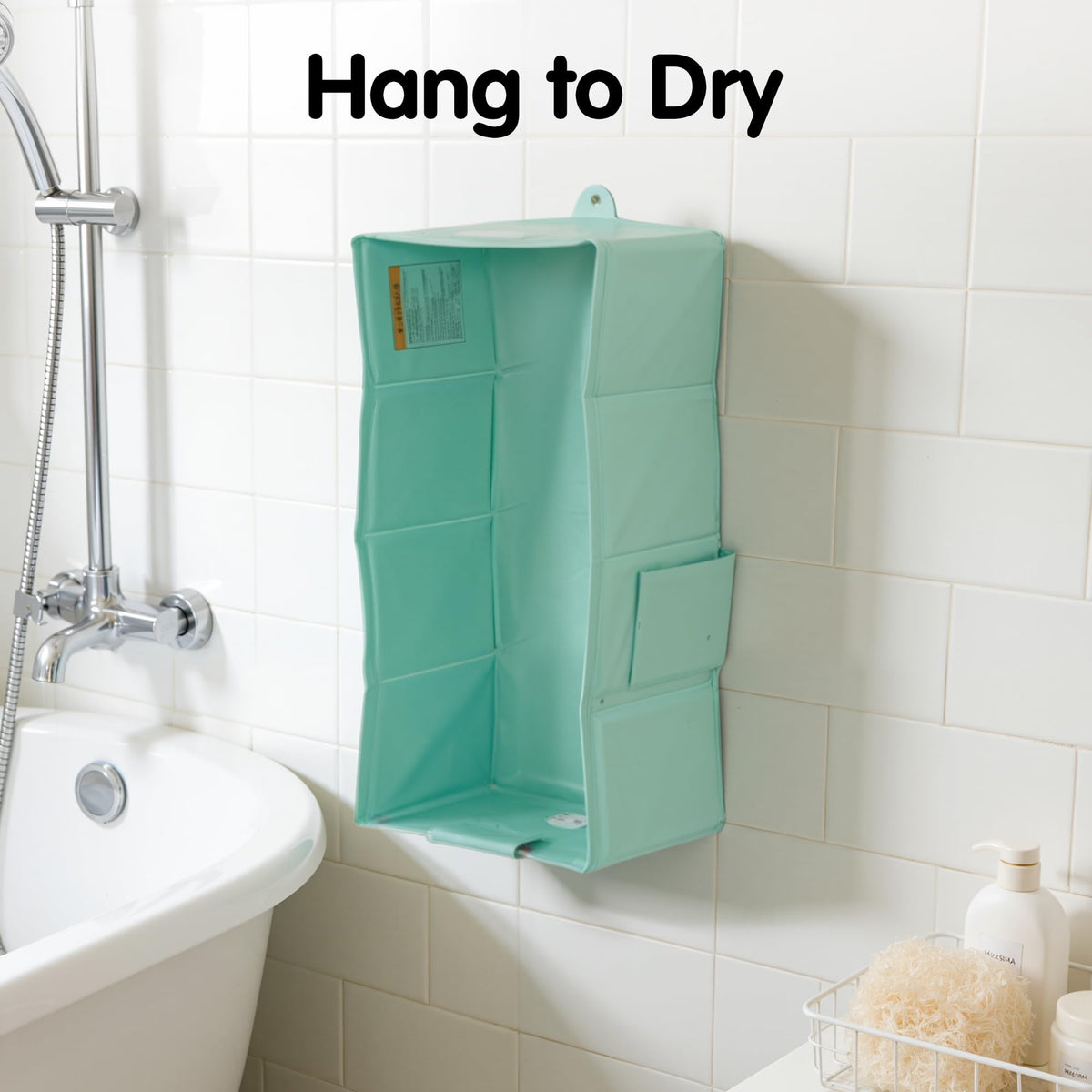Collapsible Baby Bathtub,Space-Saving & Easy to Clean