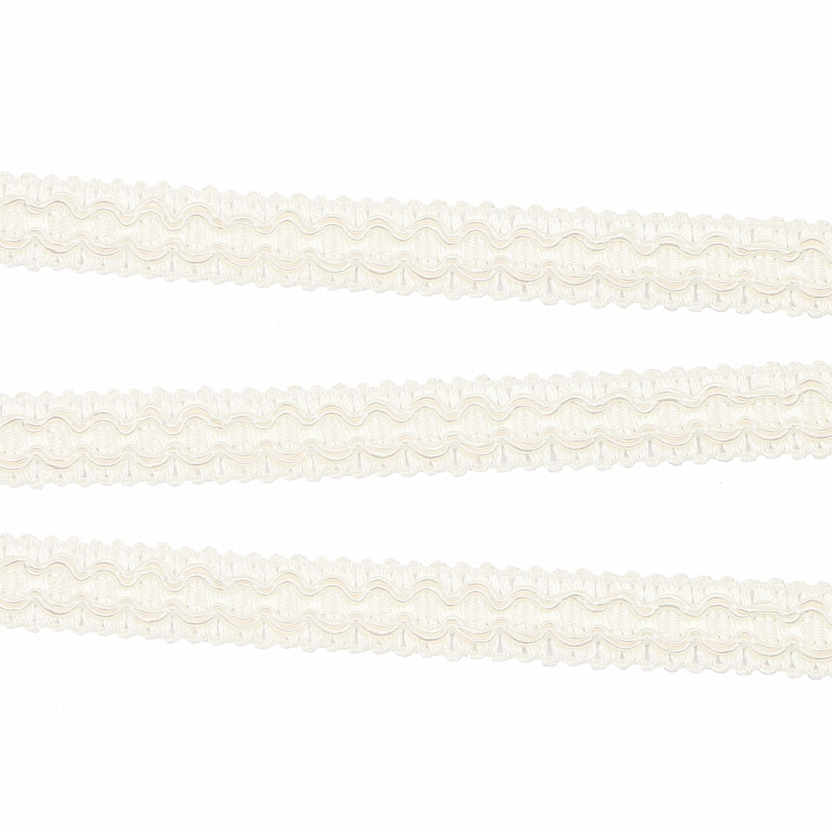 0.7 Inch Gimp Braid Trim, White - 10 Yard