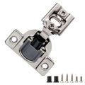 40 Pcs 1/2" Overlay Soft Close Cabinet Hinges 105° 3 Way Adjustable