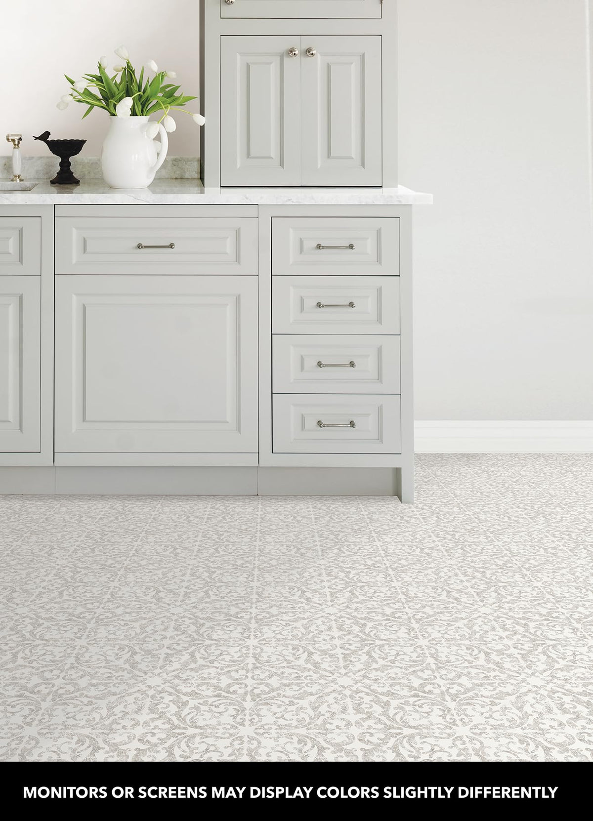 Estate Peel & Stick Floor Tiles, Gray