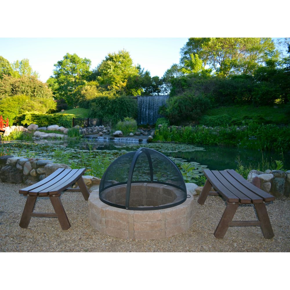 36 Inch Fire Pit Easy Access Spark Screen
