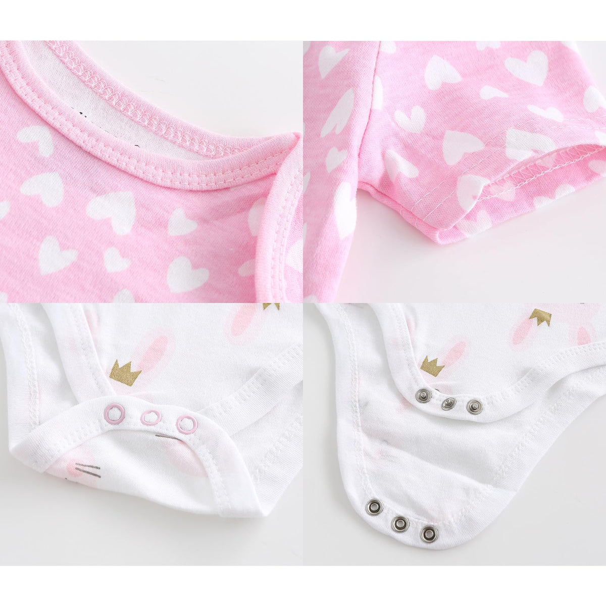 Newborn Layette Gift Set Bodysuits Pants for Baby Girl and Boy 24 Piece 100% Cotton Essentials and Accessories