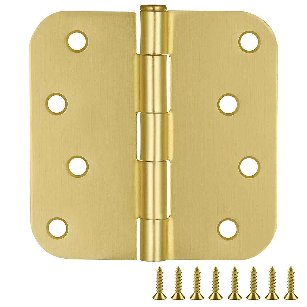 Interior Door Hinge, 4", Satin Brass