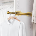 12" Valet Rod for Closet Pull Out (1 Pack, Brushed Gold)