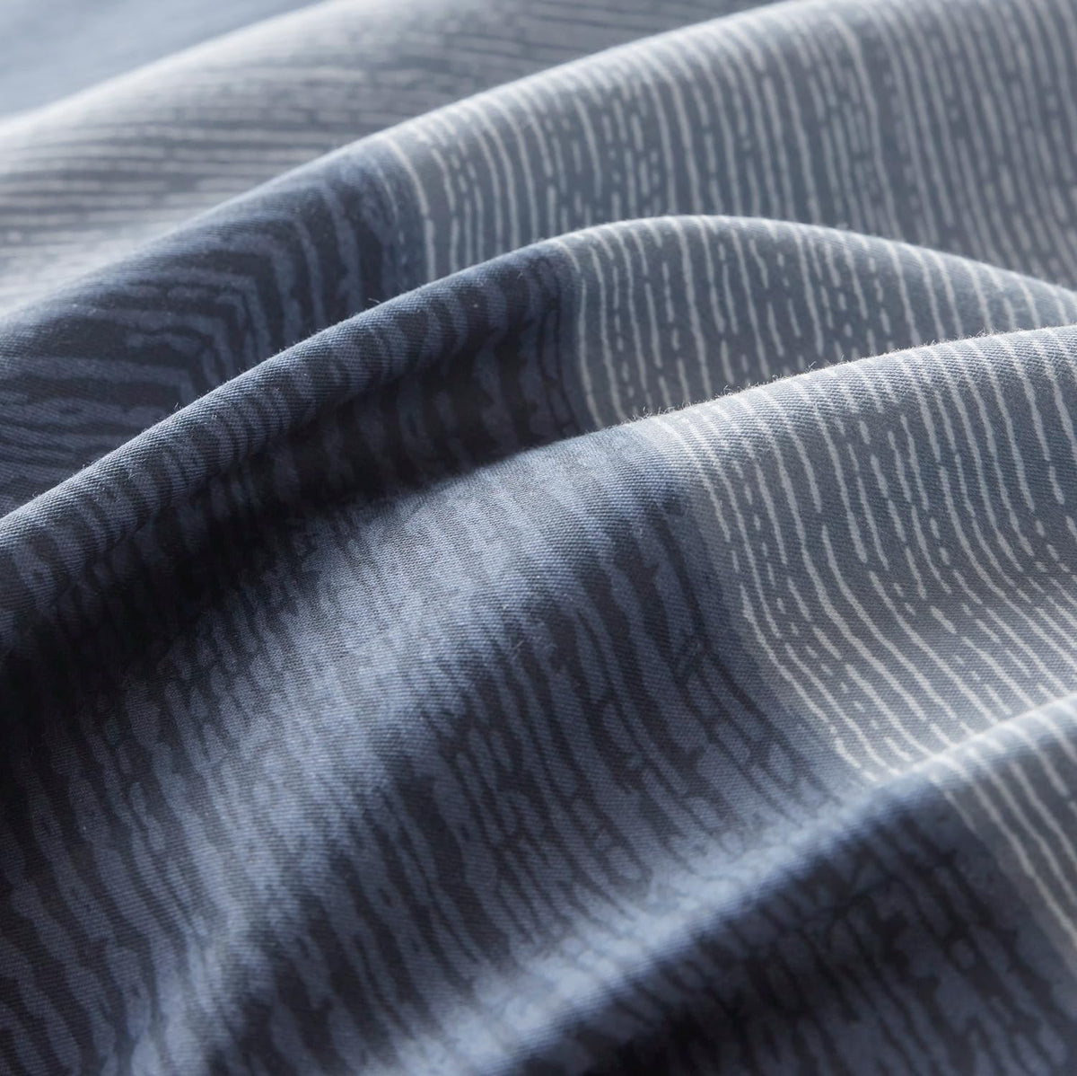 Modern Blue White Striped Duvet Cover 100% Cotton 3 Pcs Set