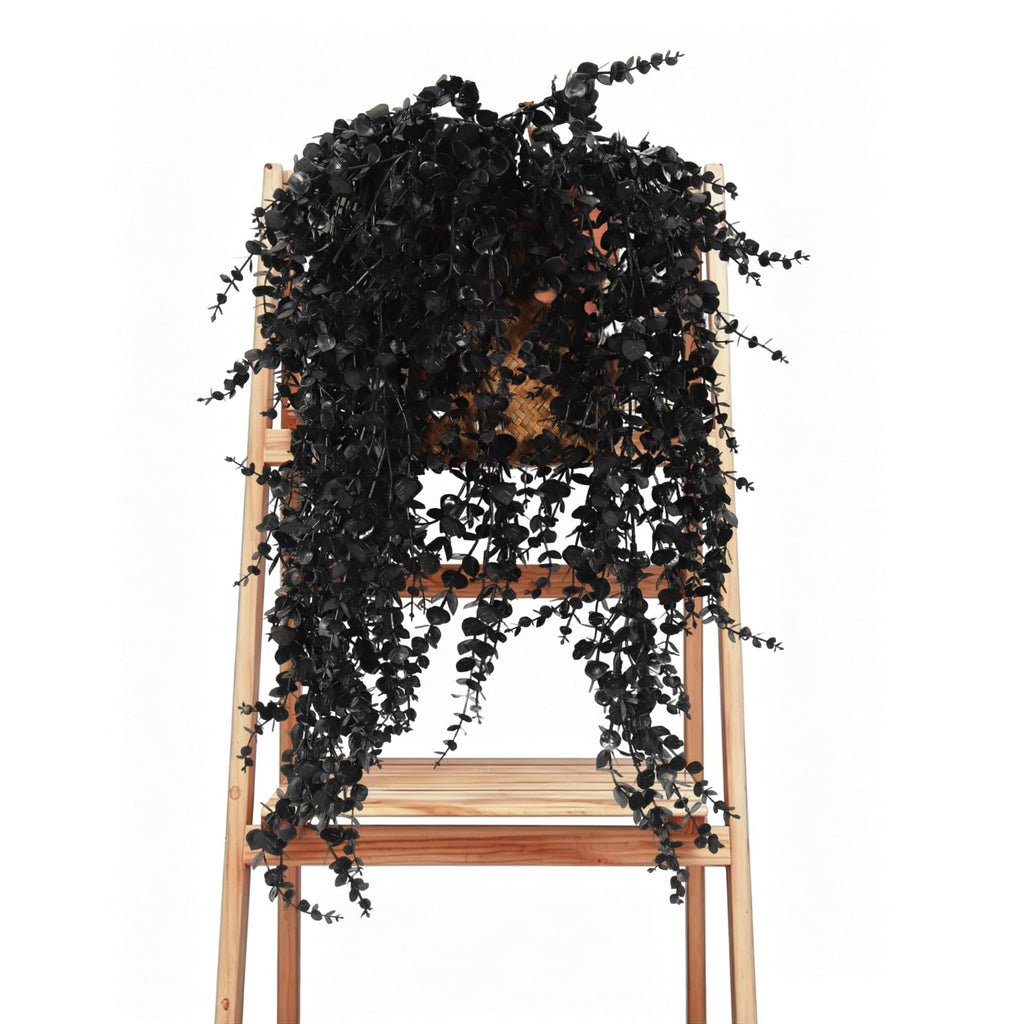 Black Artificial Hanging Gothic Plant 31.5" Fake Fall Greenery Vine