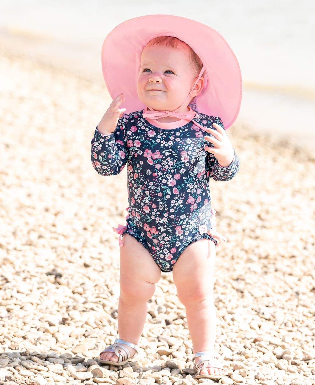 Baby Girls Novelty Baby One Piece - Rash Guard Swimsuit UPF 50+