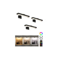 RGB Picture Light for Wall, 2400mAh Wireless Rechargeable Color Changing Art Light with Remote, 16 Colors, Dimmable