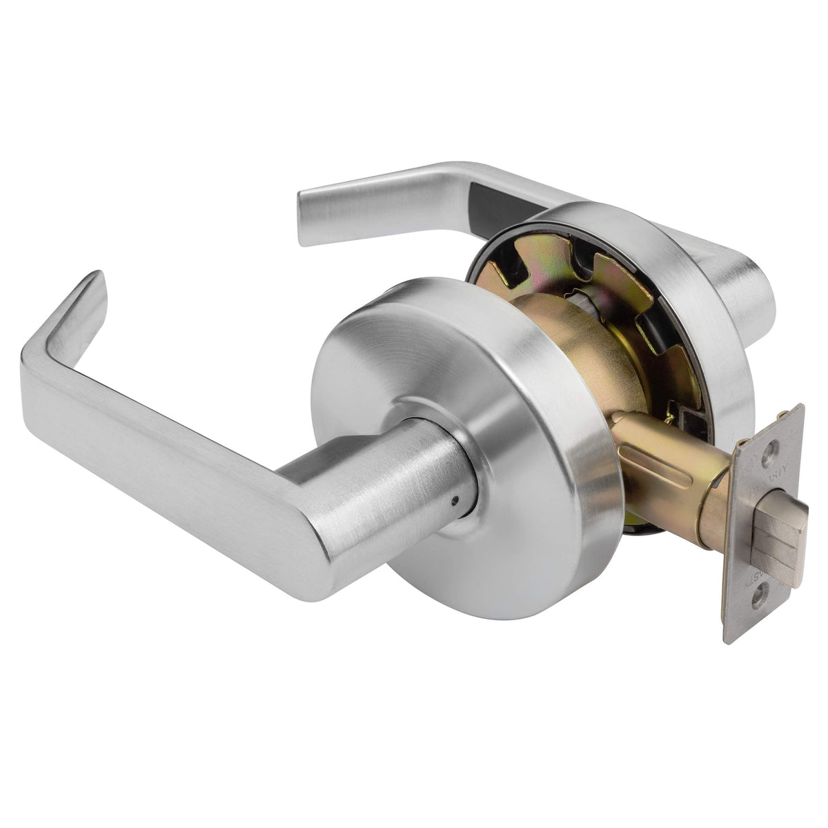 Augusta Storeroom Lever Lockset, ADA, Grade 2, Satin Chrome