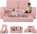 Modular Kids Play Couch, 8 PCS Toddler Creative Sectional Fort Building Sofa for Playroom, Bedroom, Children