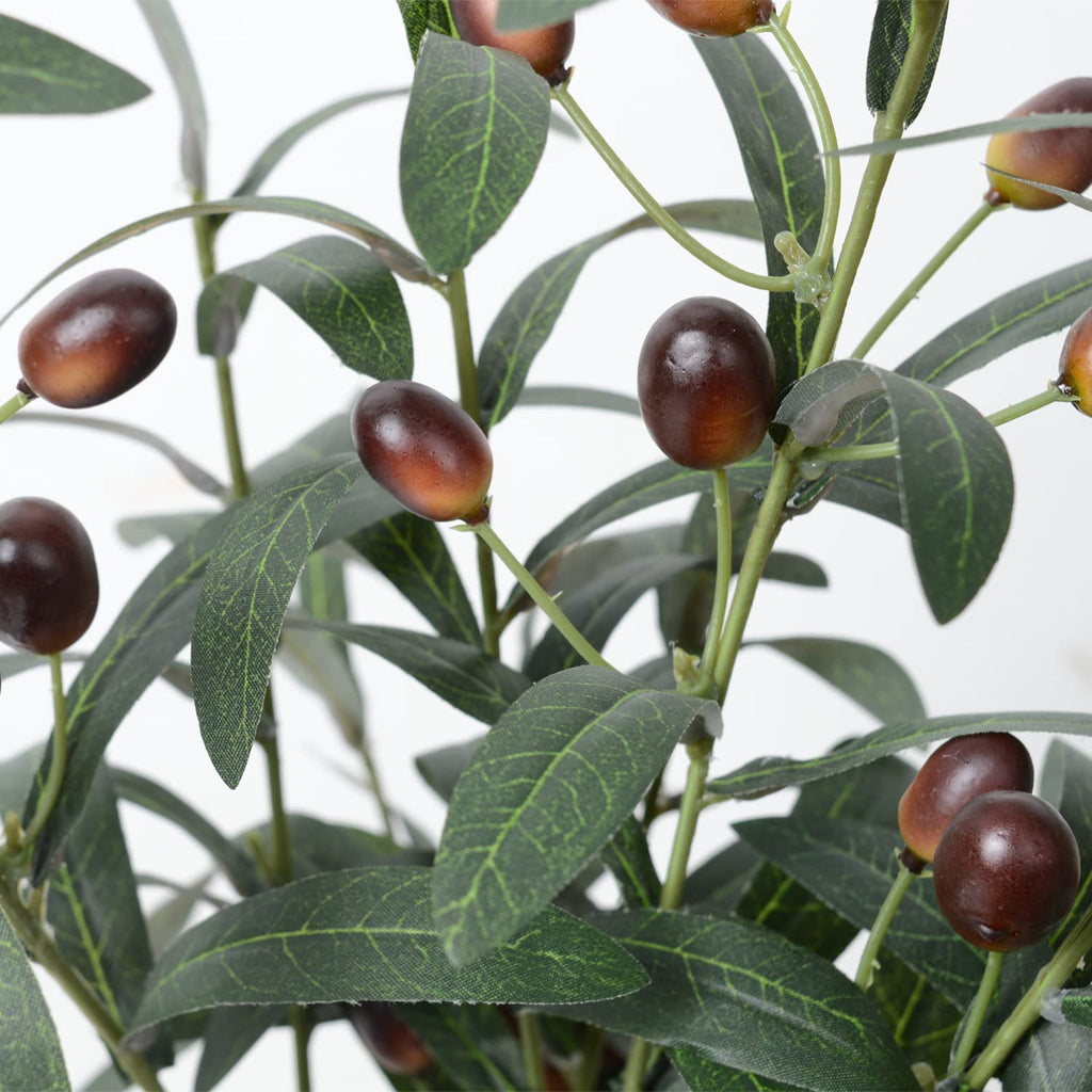 Olive Branches for Vases Artificial Olive Branches Faux Tree Branches Stems for Vase (3 Branches, 28.7 inch/Each)