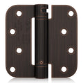 2 Pack 4Inch Spring Door Hinges Oil Rubbed Bronze 5/8" Radius Corner