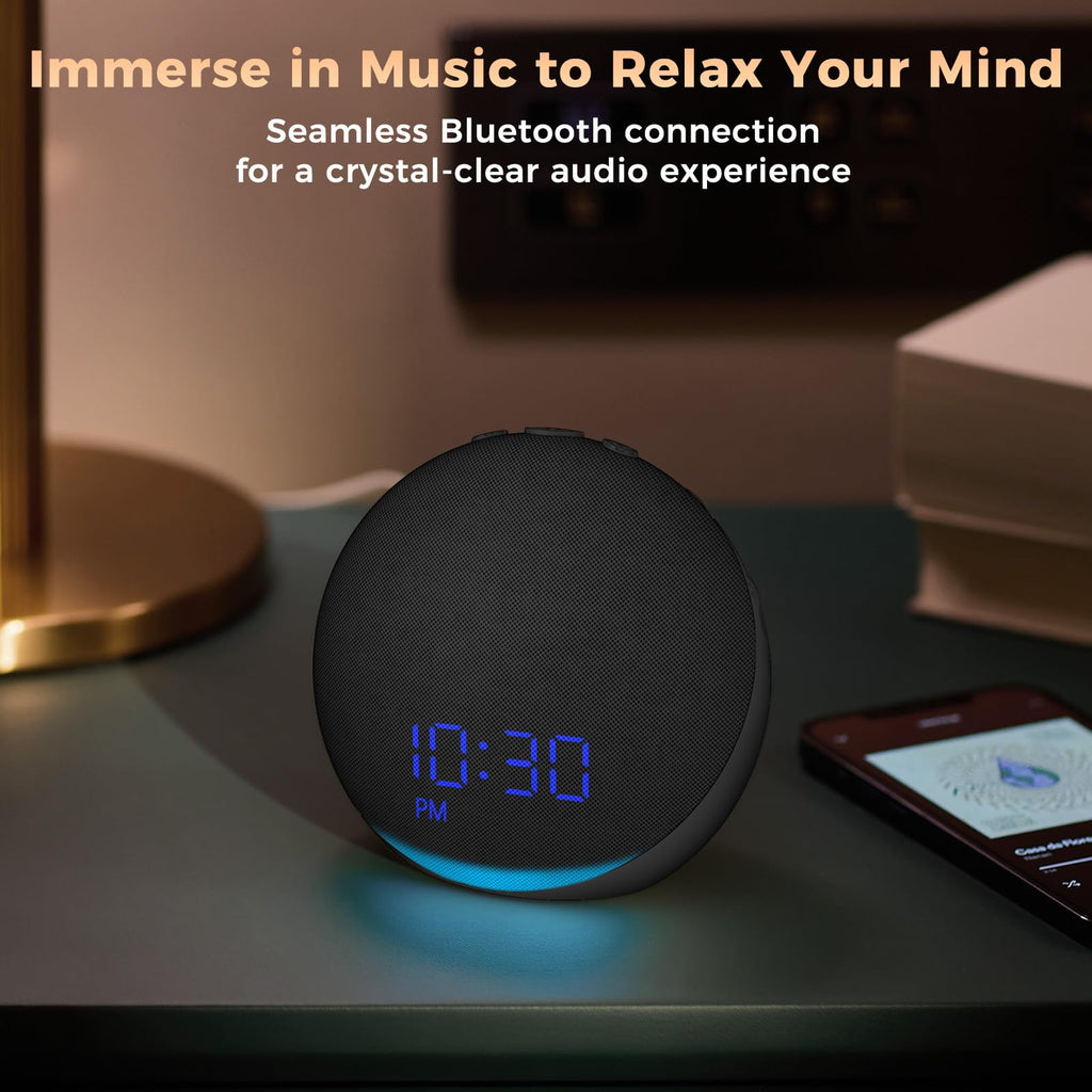 Sound Machine Alarm Clock : 25 Natural Sleep Sounds