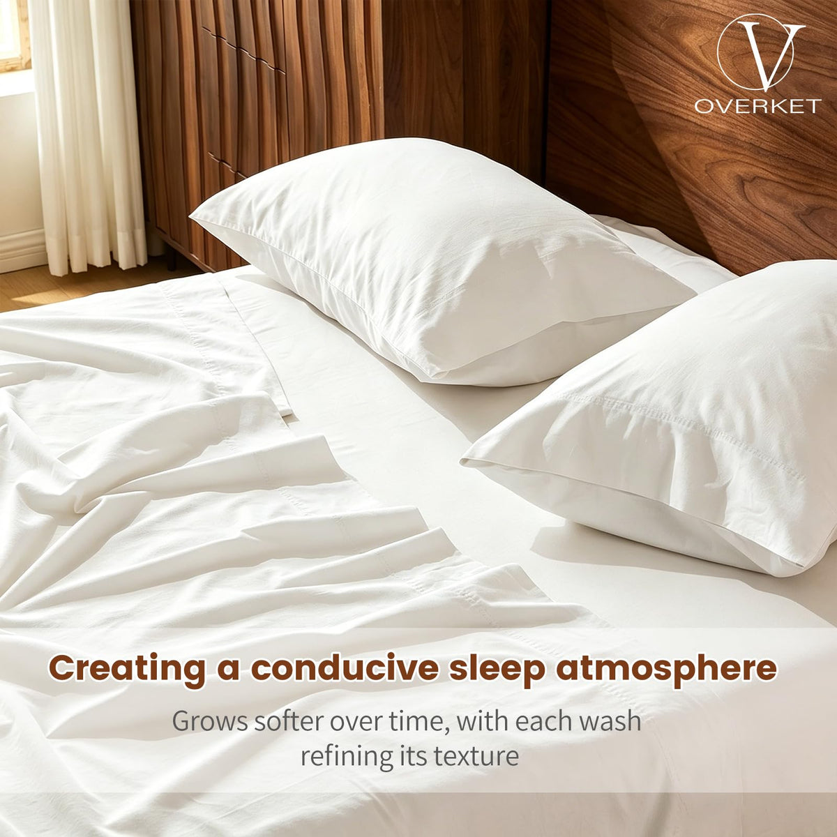 100% Linen Sheets, Breathable & Durable 4-Piece Bed Flax Sheet Set, Soft All-Season Bedding for Hot Sleepers