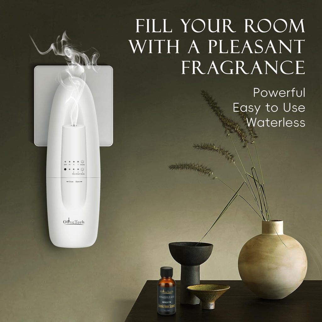 Plug in Scent Diffuser, Waterless Essential Oil Diffuser, Cover Up to 500 Sq. Ft., Hotel Collection Diffuser