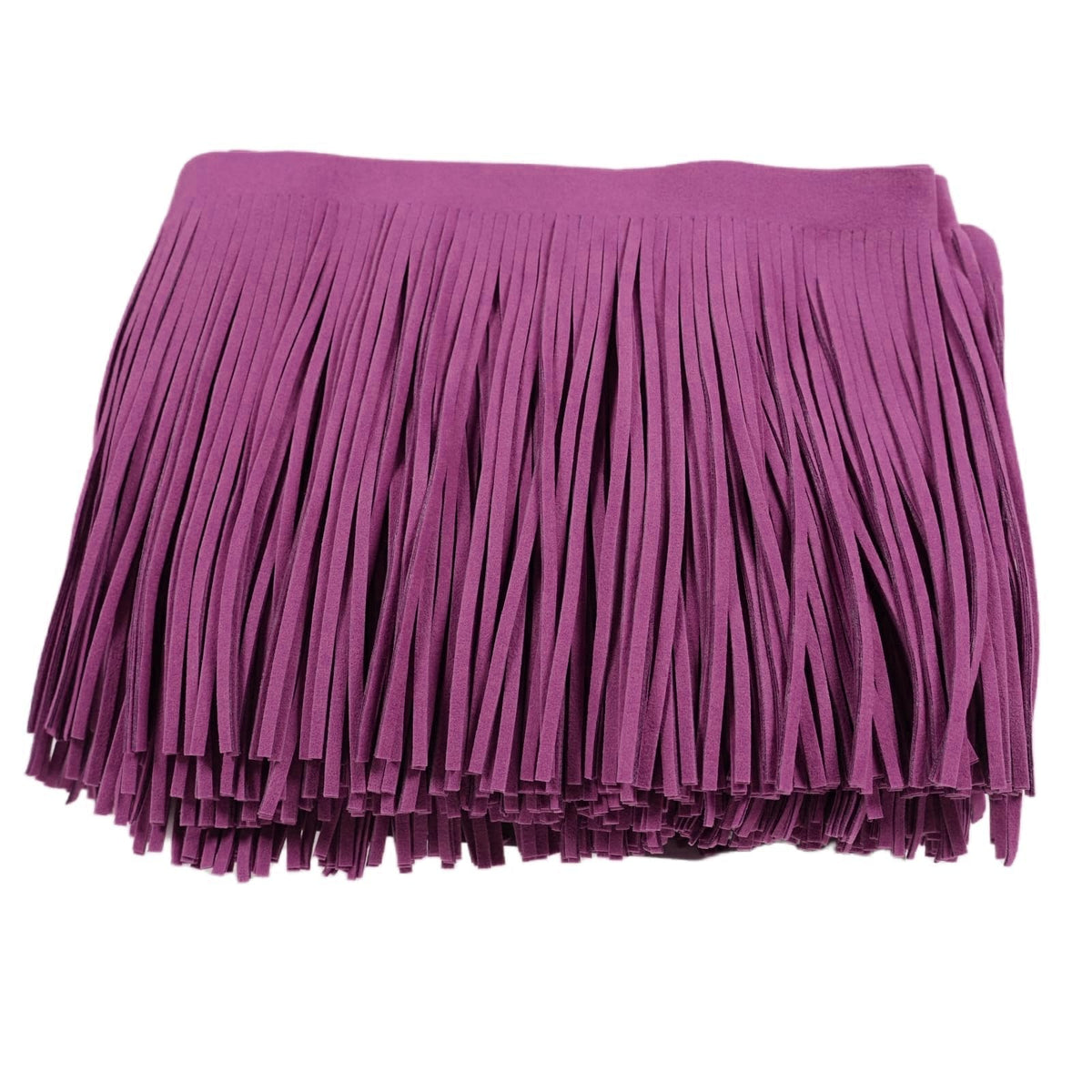 6 Inch Double Side Suede Tassel Fringe Trim, Faux Leather Fringe Trim for DIY Sewing Craft Garment Hem - 3 Yards