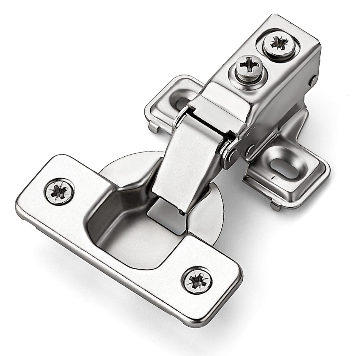 Short Arm Kitchen Cabinet Hinges, 5/8 Inch Overlay, 60 Pack 30 Pairs