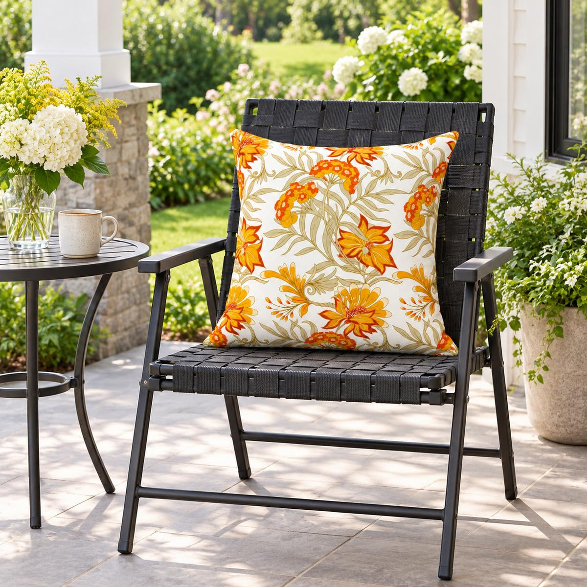 Waterproof Outdoor Throw Pillows with Inserts 18 x 18 Inch