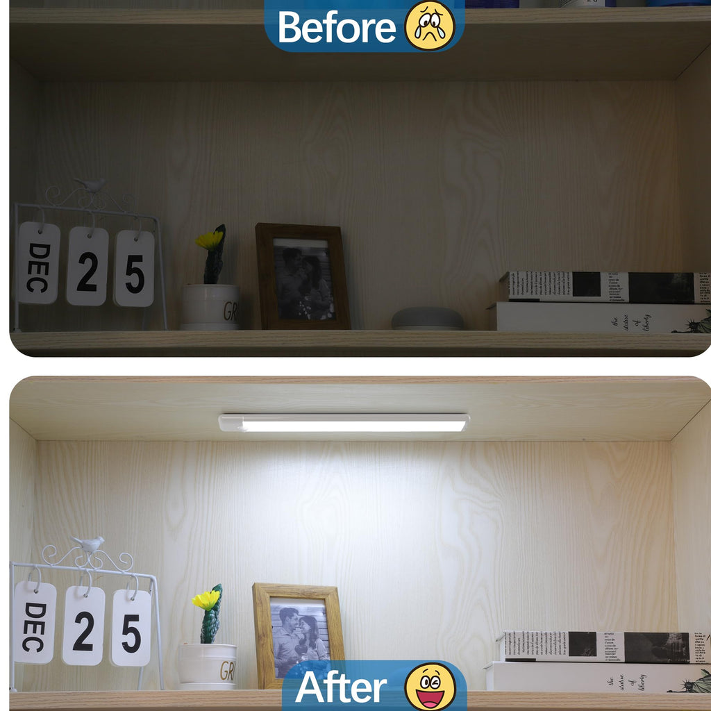 11.8 inch Motion Sensor Under Cabinet Light, 5-Pack, Cool White