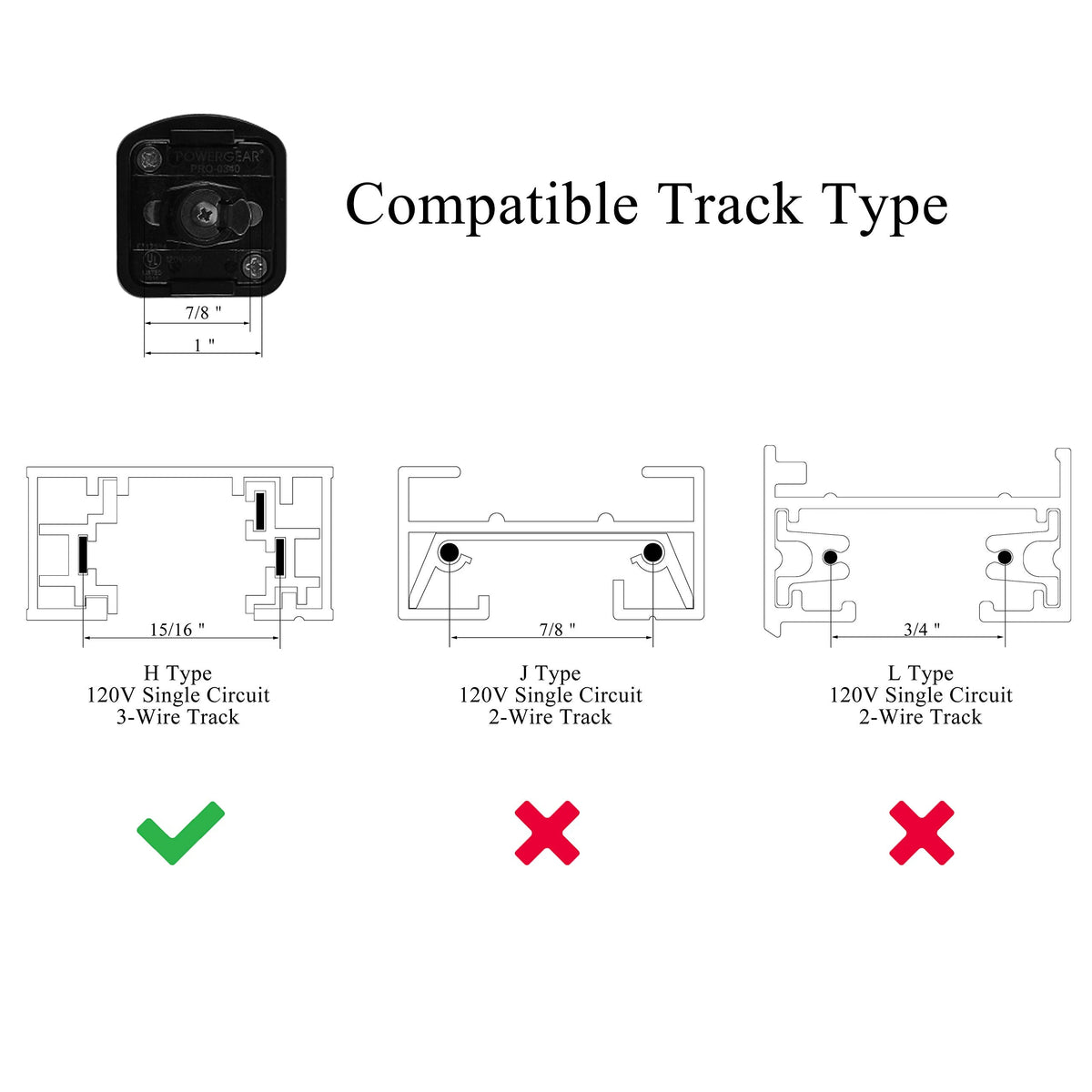 6 Pack 9W Dimmable LED Track Pendant Lighting Compatible with Single Circuit H Type Track Lighting Rail 90 CRI
