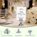 16PK Table Number Holders Place Card Holders 1.7 Inch Table Card Holders Steel Card Holders for Photos, Food Signs