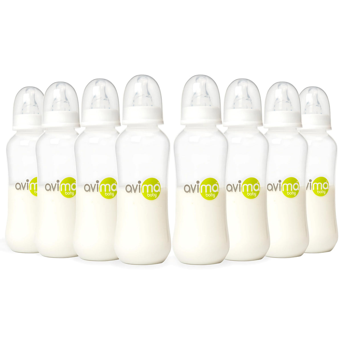10 oz Anti Colic Baby Bottles w Medium Flow Nipples. 4-7M (Set of 8)