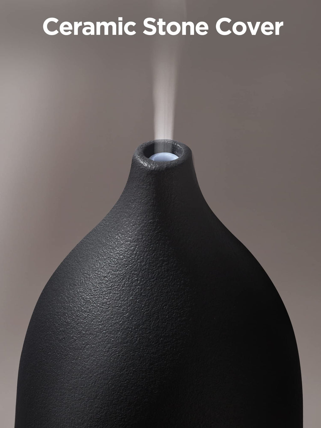 150ml Ceramic Essential Oil Diffuser, Diffusers, Black