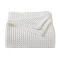100% Cotton Waffle Weave Bed Blanket | Soft, Breathable, and Lightweight Blanket for All-Season | Perfect for