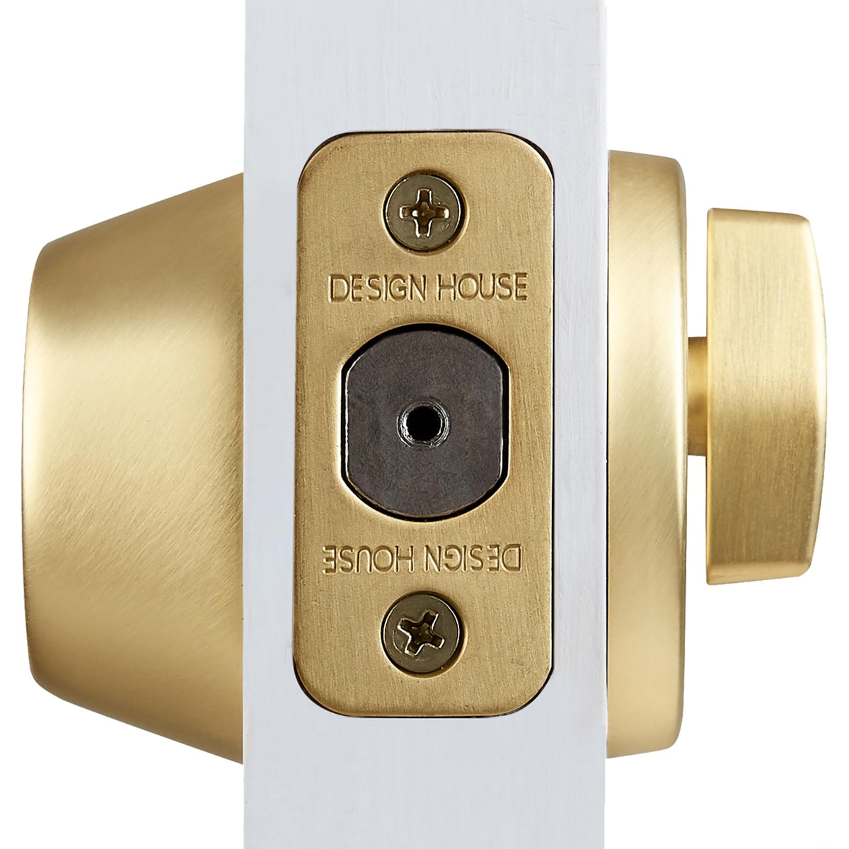 Single Cylinder Deadbolt, Satin Brass