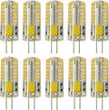 10pcs G4 LED Bulbs JC Bi-Pin Base Light Bulbs 3W AC/DC 12V 20W-30W T3 Halogen Bulb Replacement Landscape Bulbs(Warm