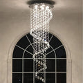 Modern Contemporary Swirl Crystal Chandelier for Dining Rooms and Foyers